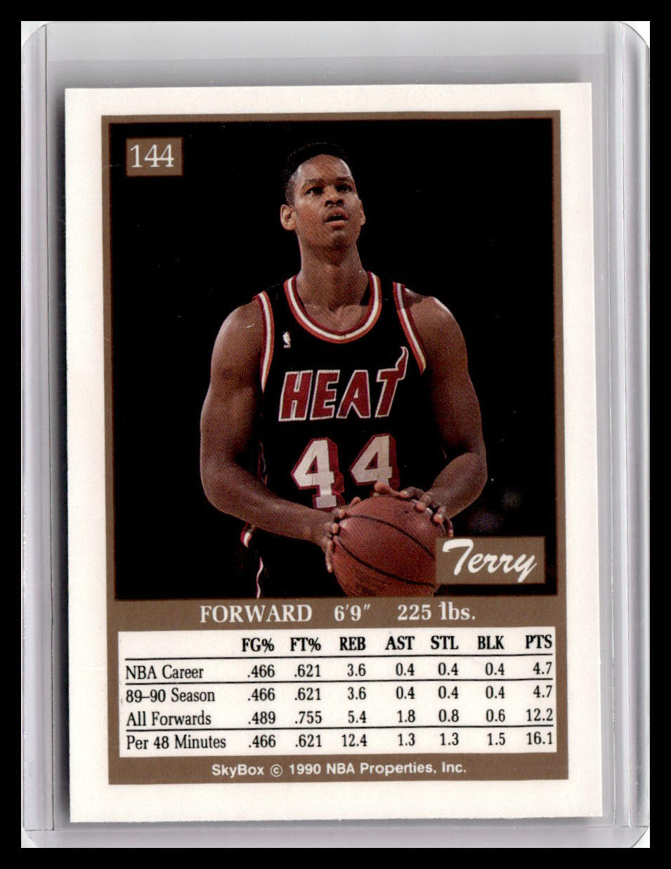 1990-91 SkyBox #144 Terry Davis