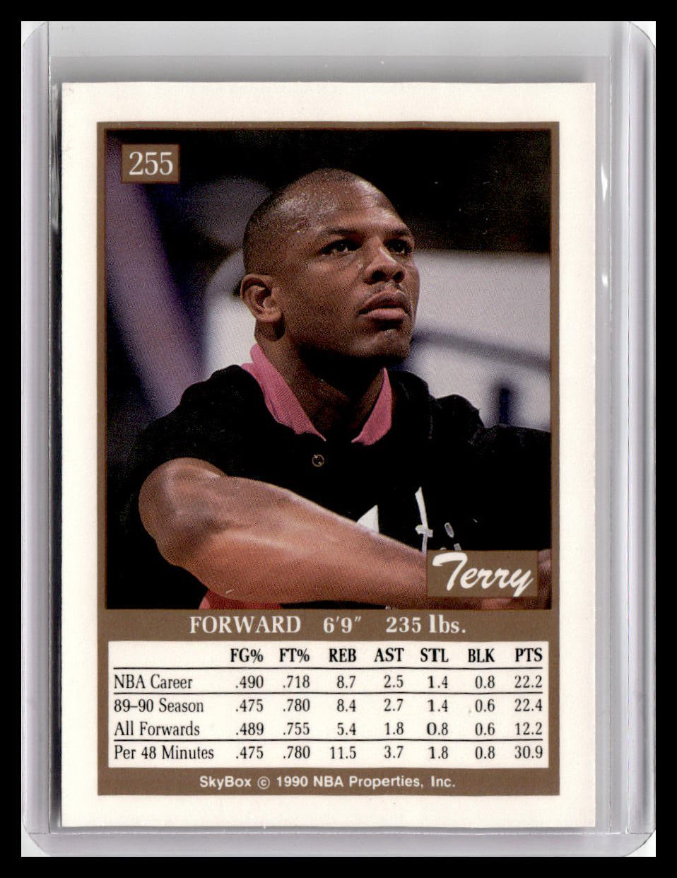 1990-91 SkyBox #255 Terry Cummings