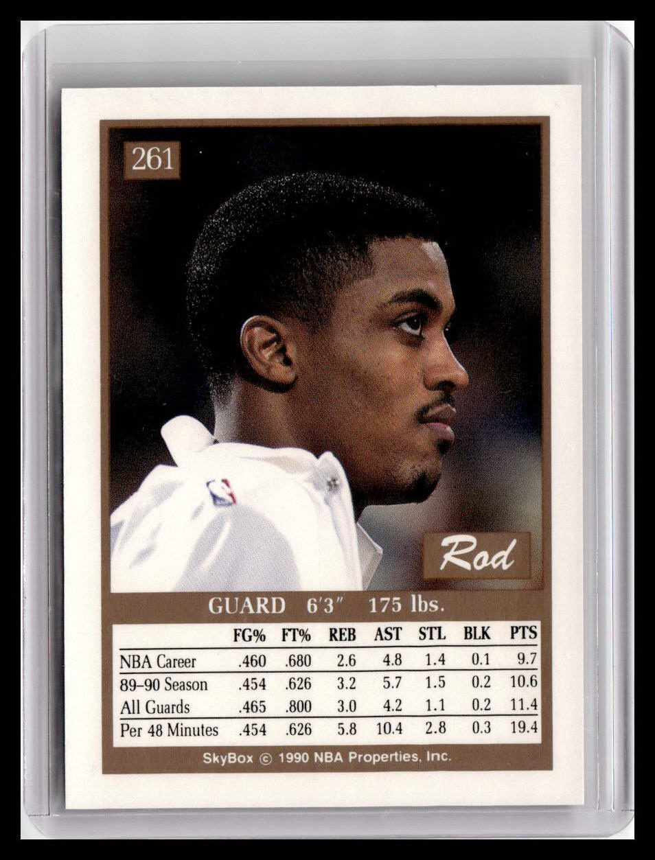 1990-91 SkyBox #261 Rod Strickland