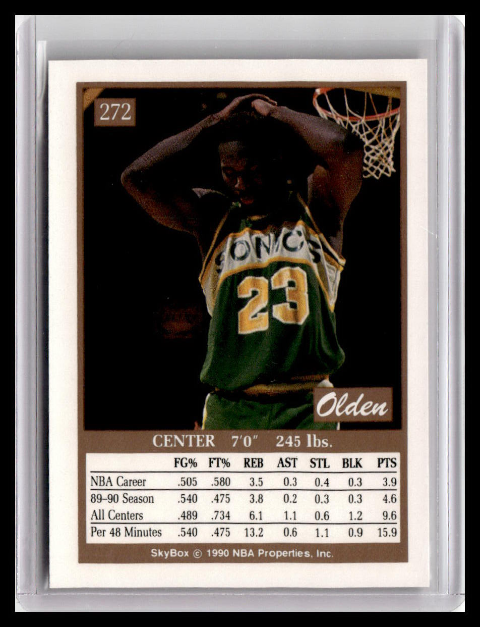1990-91 SkyBox #272 Olden Polynice