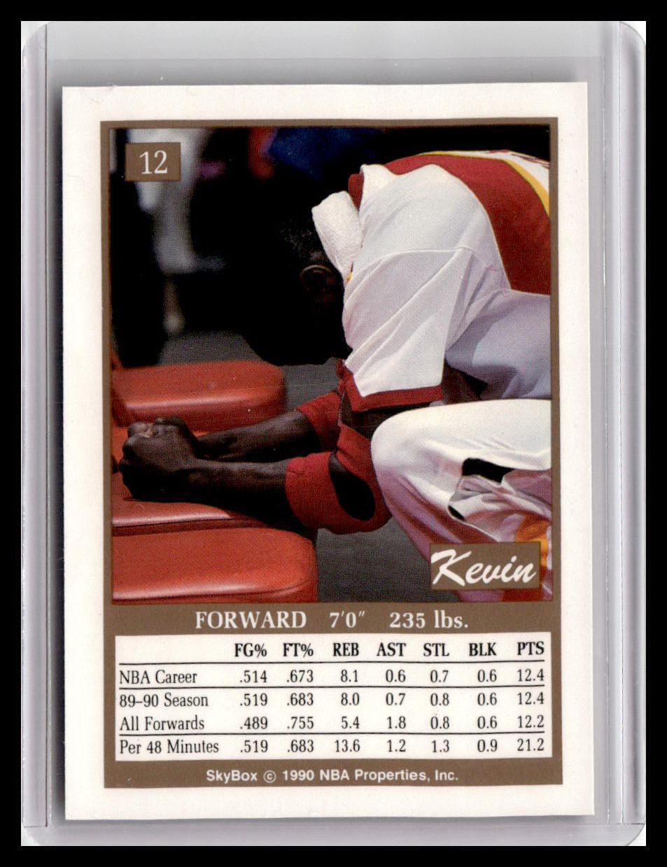 1990-91 SkyBox #12 Kevin Willis