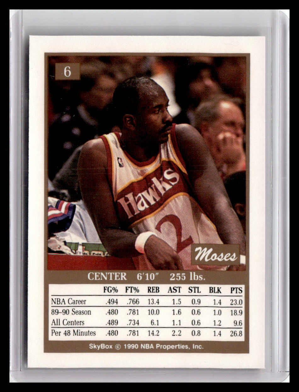 1990-91 SkyBox #6 Moses Malone