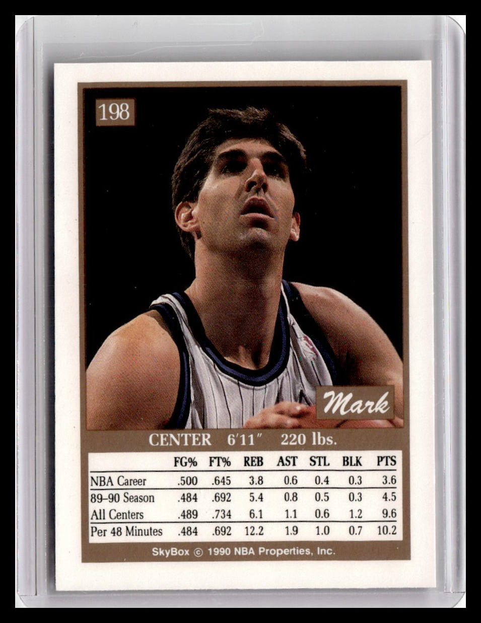 1990-91 SkyBox #198 Mark Acres