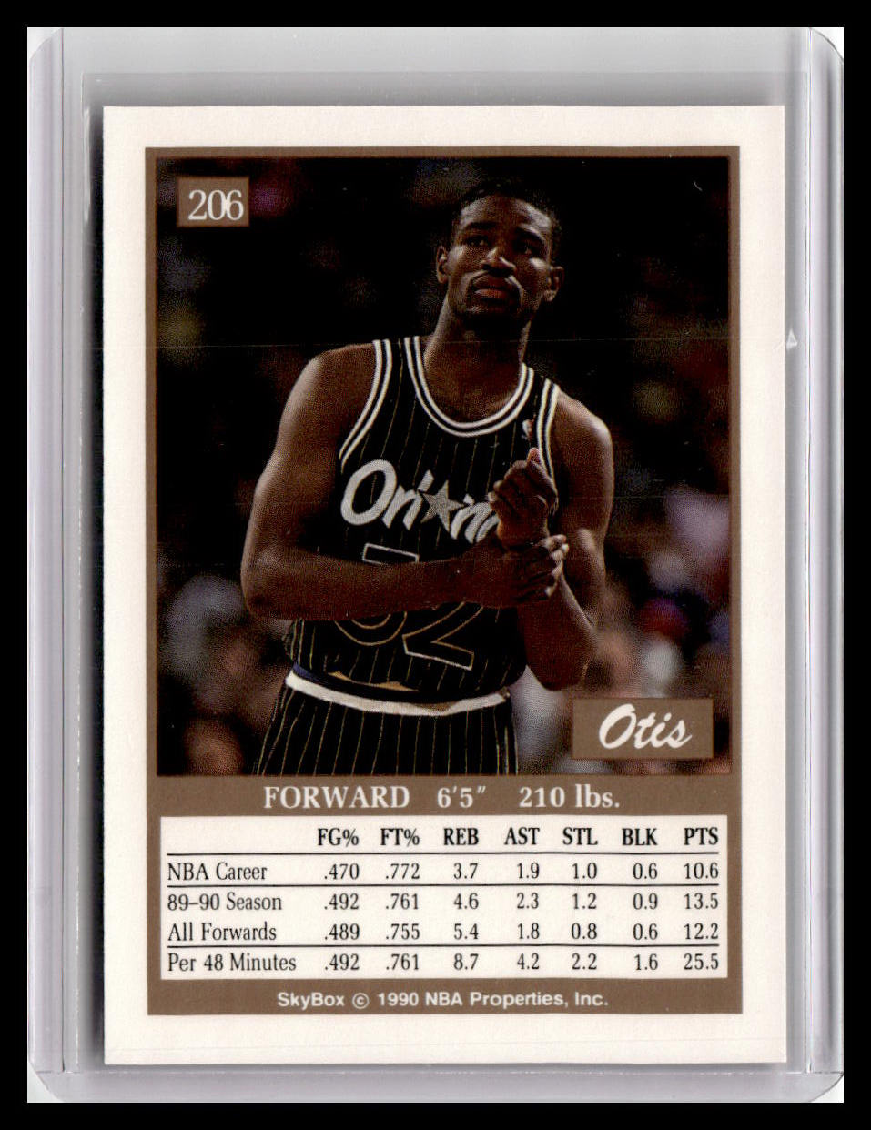 1990-91 SkyBox #206 Otis Smith