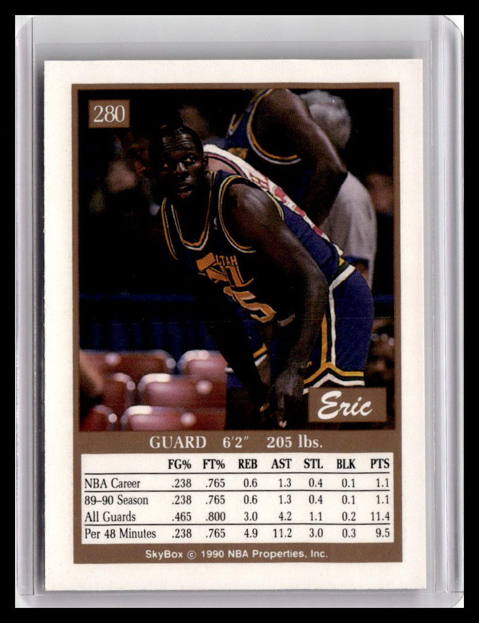 1990-91 SkyBox #280 Eric Johnson