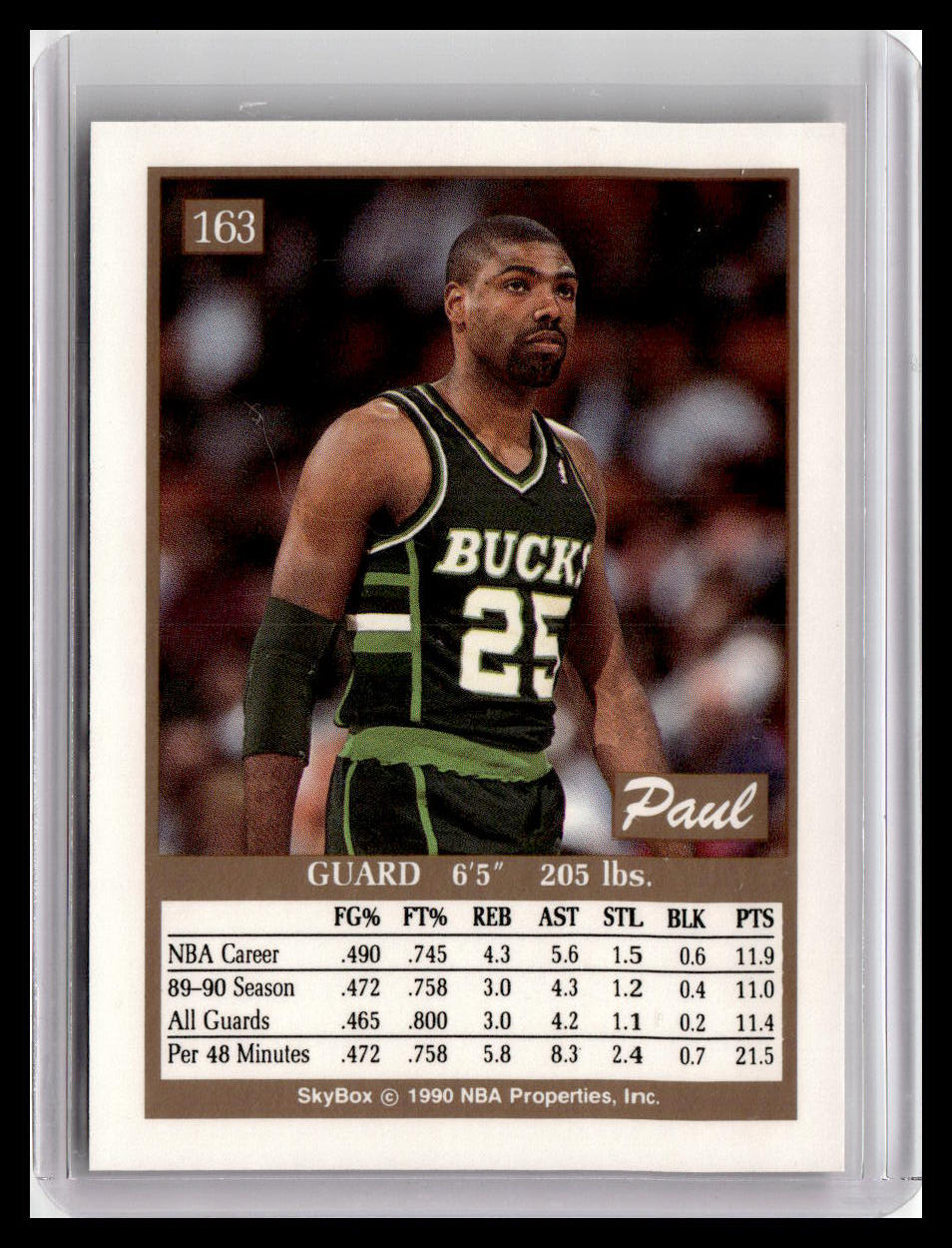1990-91 SkyBox #163 Paul Pressey
