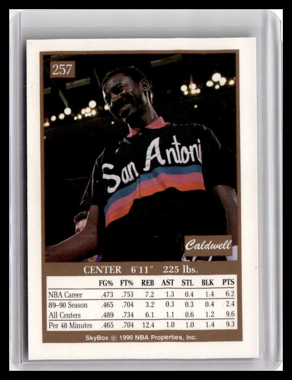1990-91 SkyBox #257 Caldwell Jones