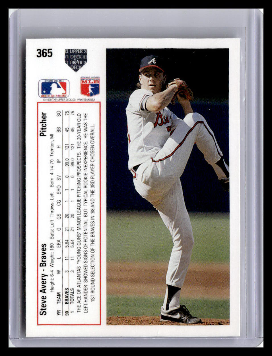 1991 Upper Deck #365 Steve Avery