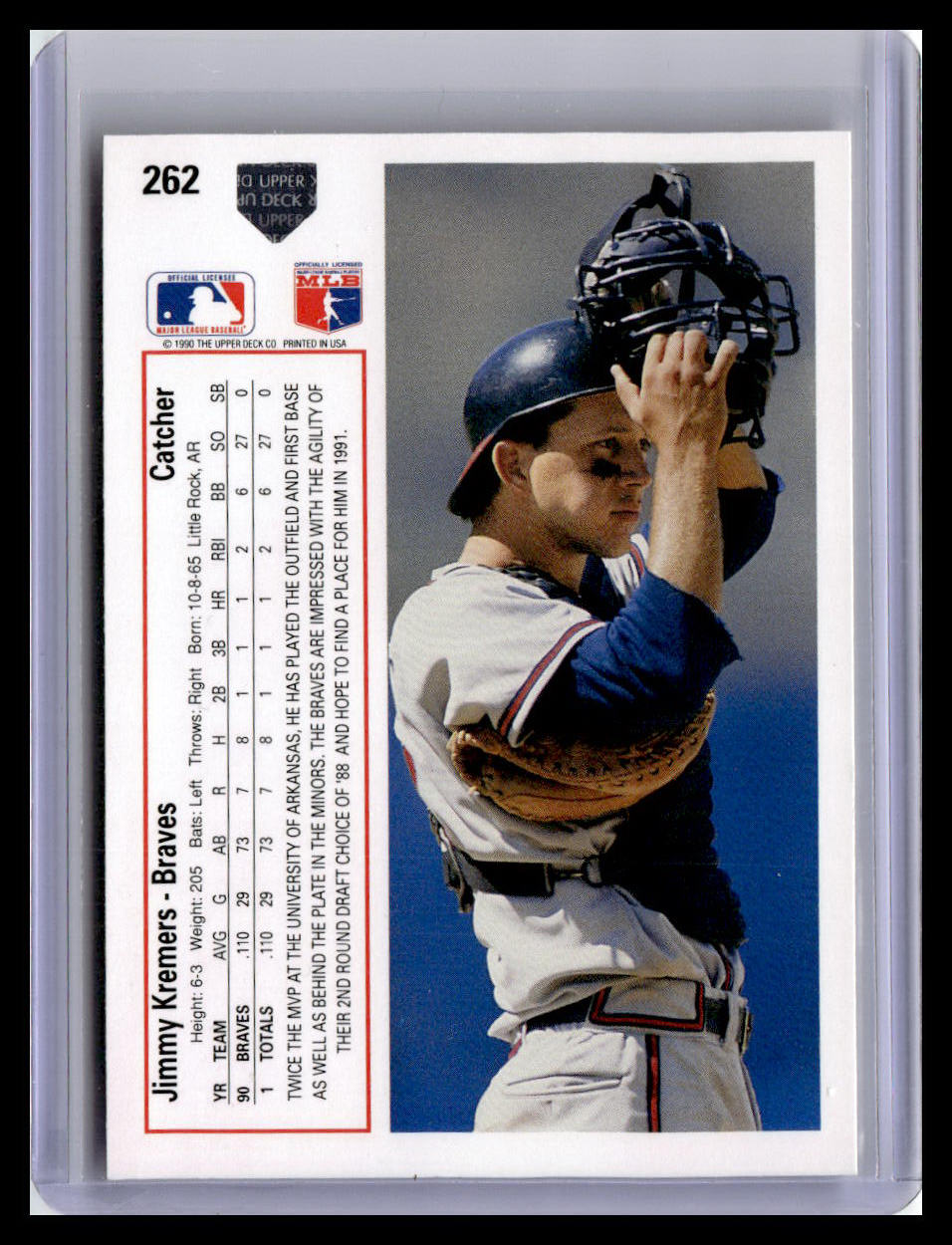 1991 Upper Deck #262c Jimmy Kremers