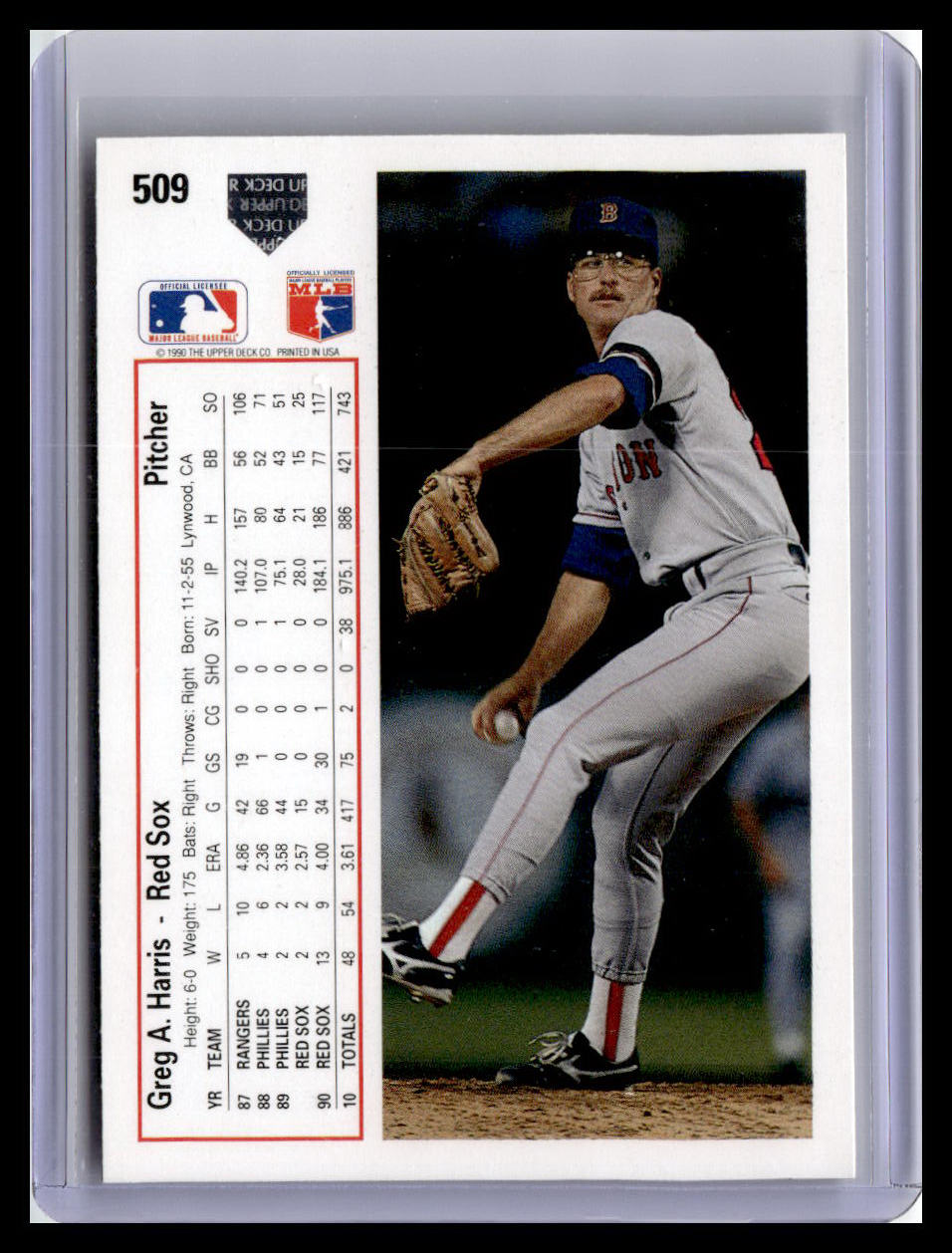 1991 Upper Deck #509c Greg A. Harris