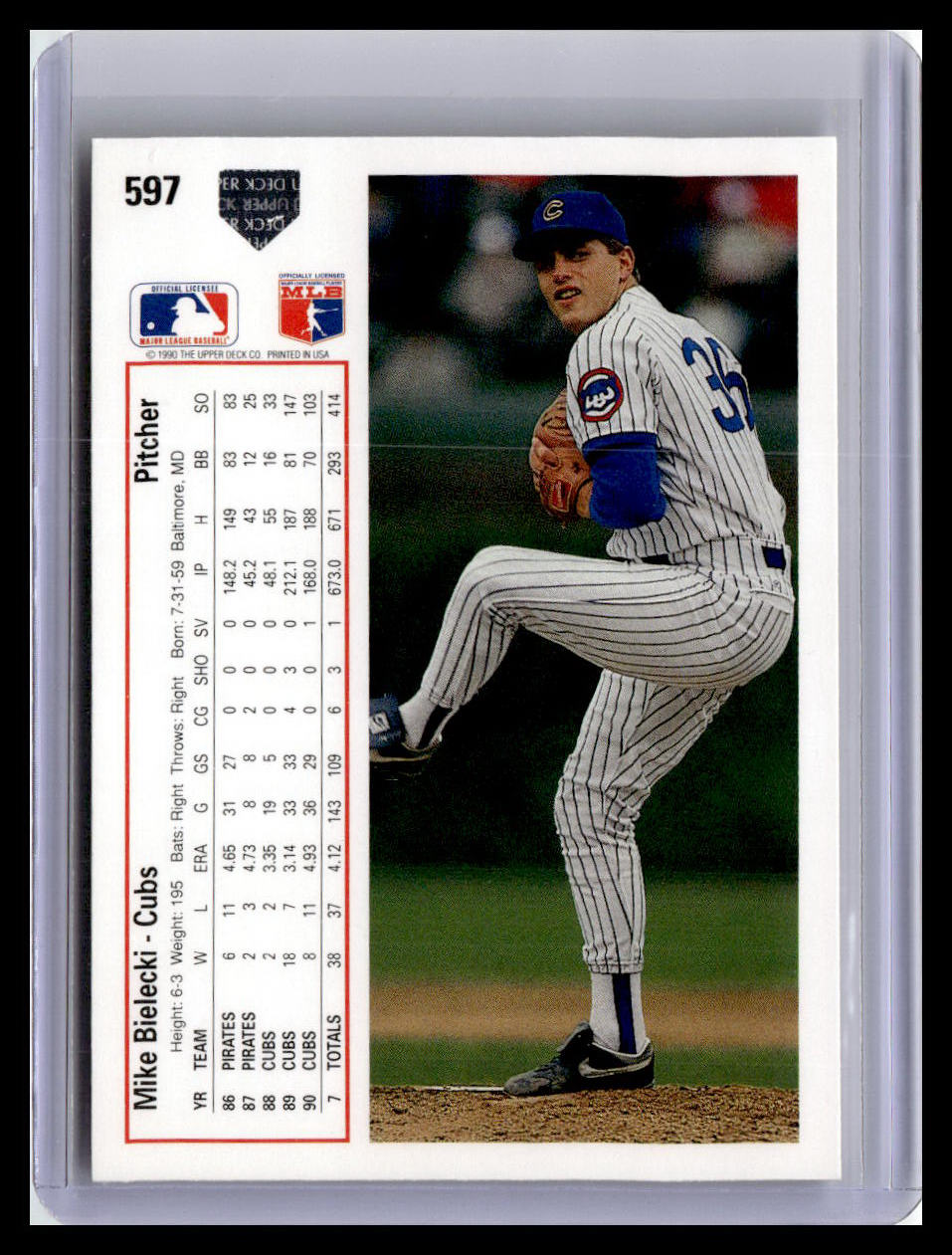 1991 Upper Deck #597 Mike Bielecki