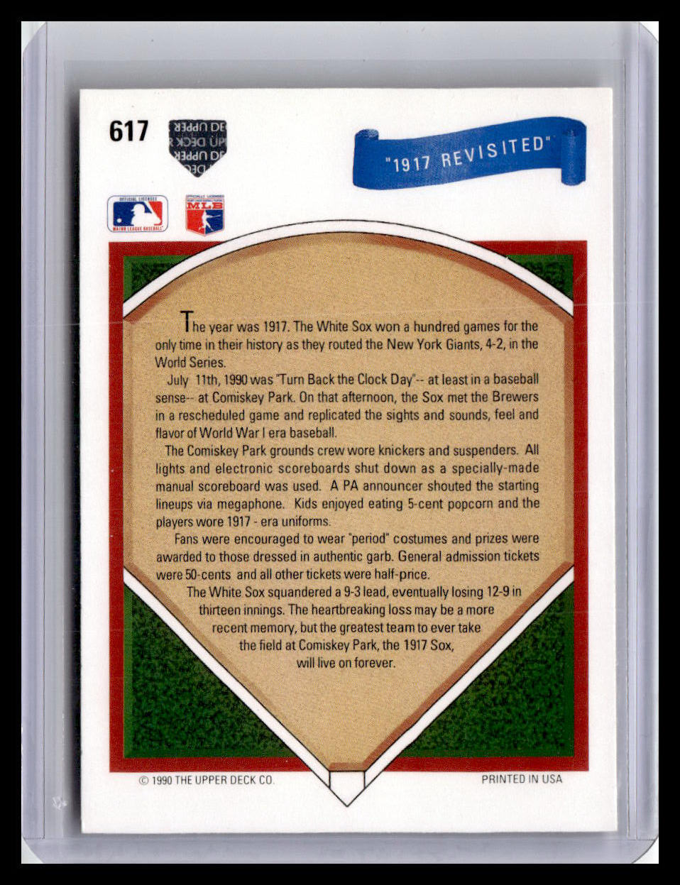1991 Upper Deck #617 Chicago White Sox
