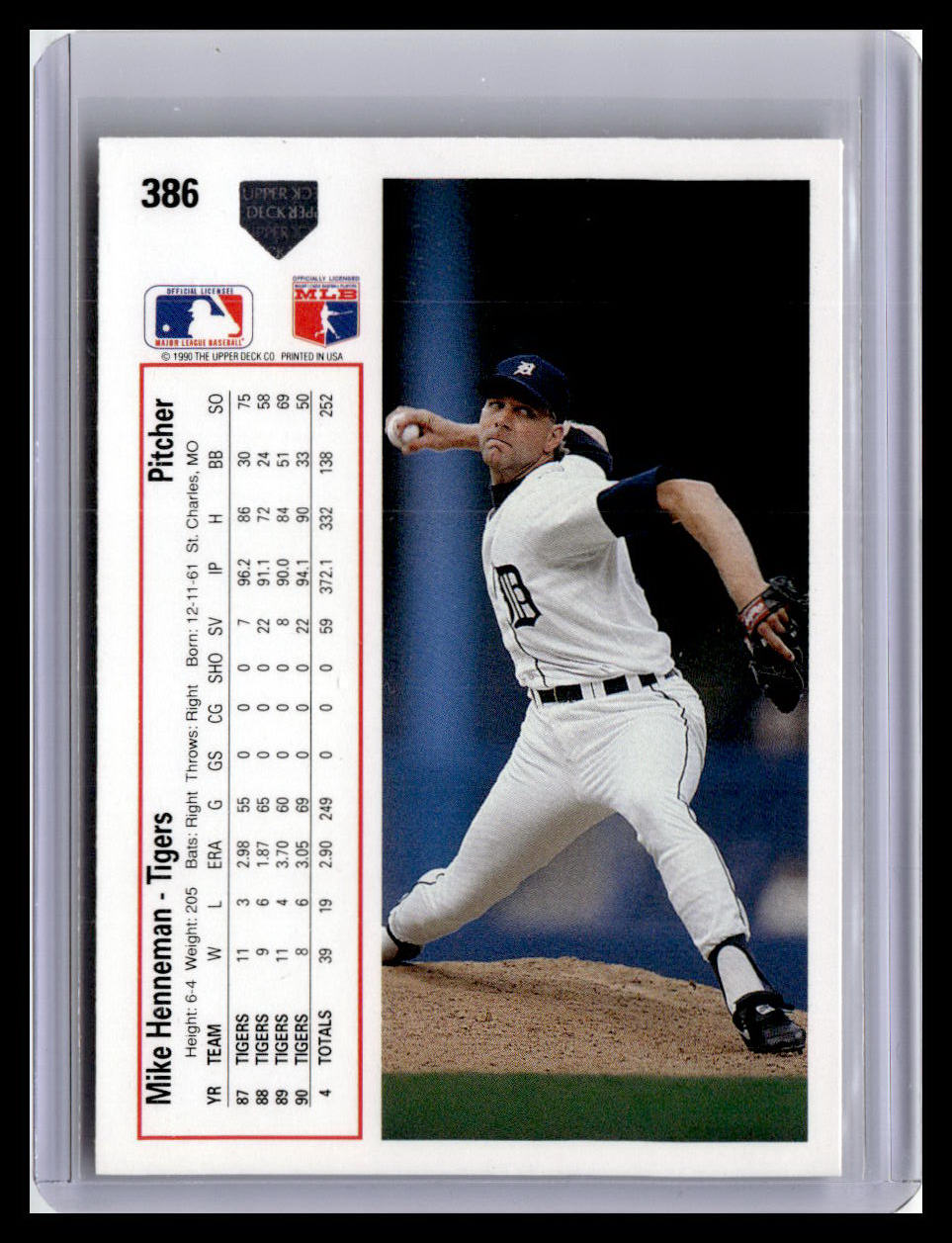 1991 Upper Deck #386c Mike Henneman