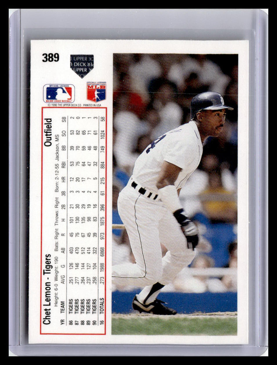 1991 Upper Deck #389c Chet Lemon