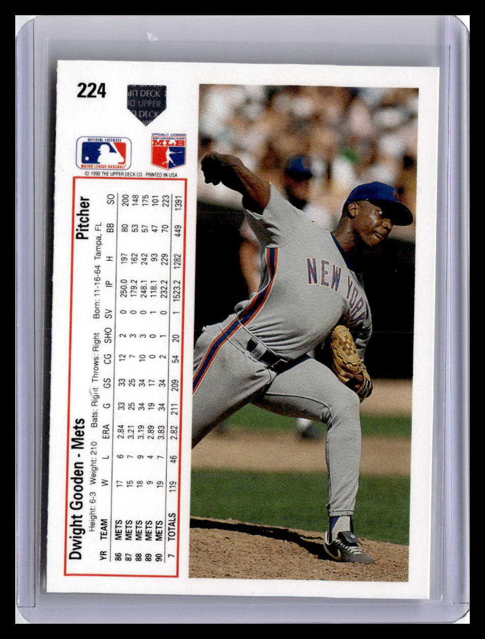 1991 Upper Deck #224 Dwight Gooden