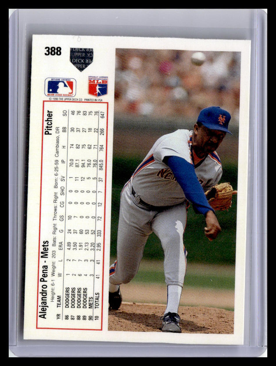 1991 Upper Deck #388d Alejandro Pena
