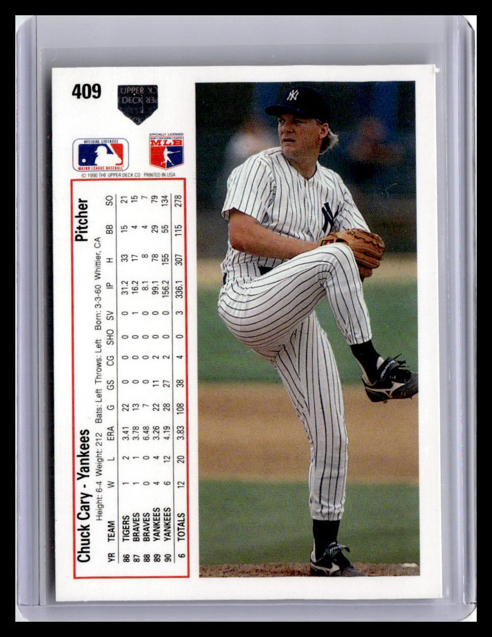 1991 Upper Deck #409b Chuck Cary