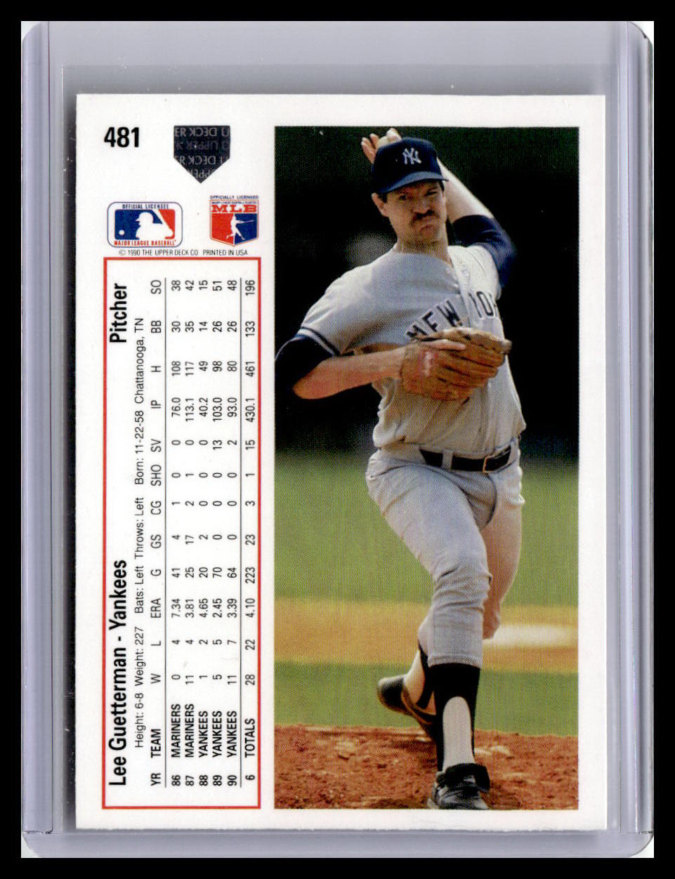 1991 Upper Deck #481e Lee Guetterman