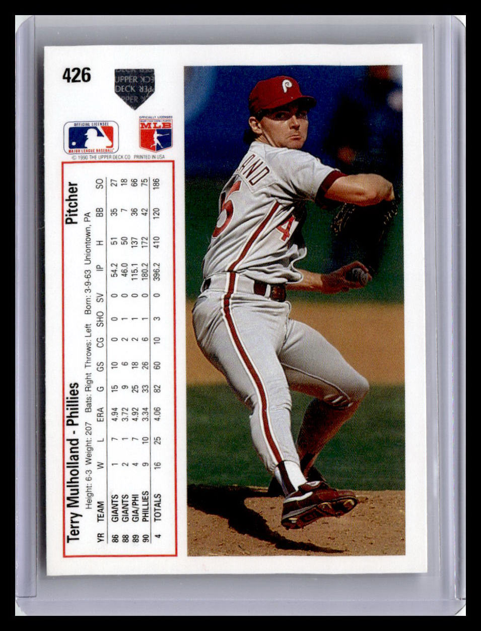 1991 Upper Deck #426e Terry Mulholland