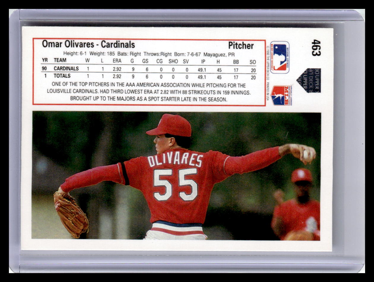 1991 Upper Deck #463 Omar Olivares