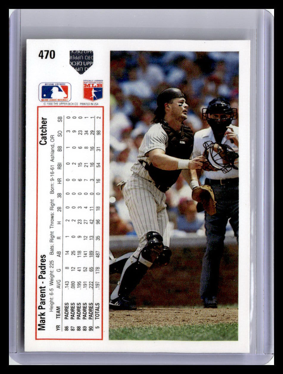 1991 Upper Deck #470e Mark Parent