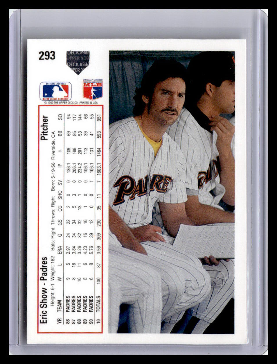 1991 Upper Deck #293b Eric Show