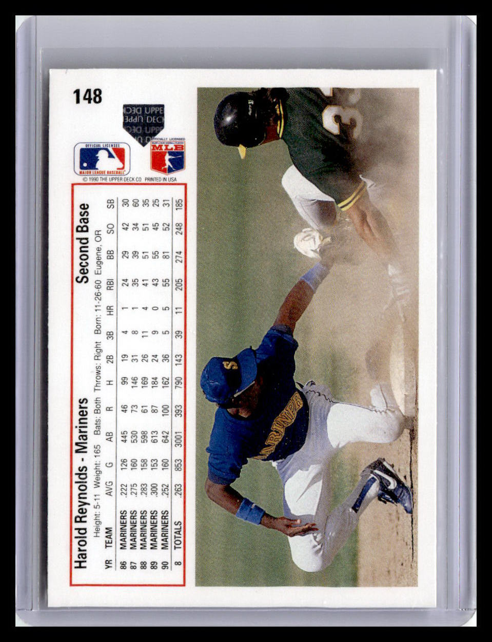 1991 Upper Deck #148c Harold Reynolds