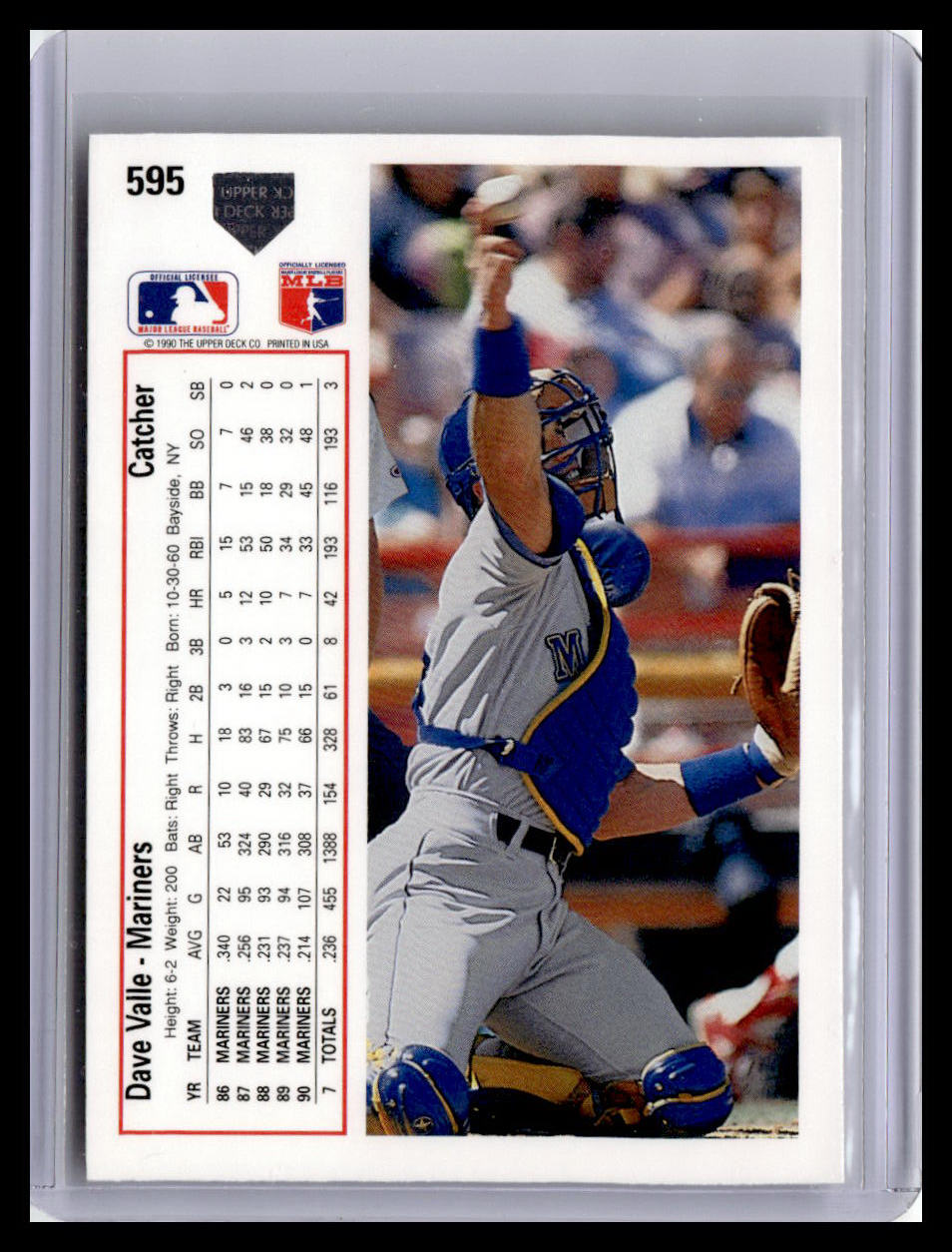 1991 Upper Deck #595 Dave Valle