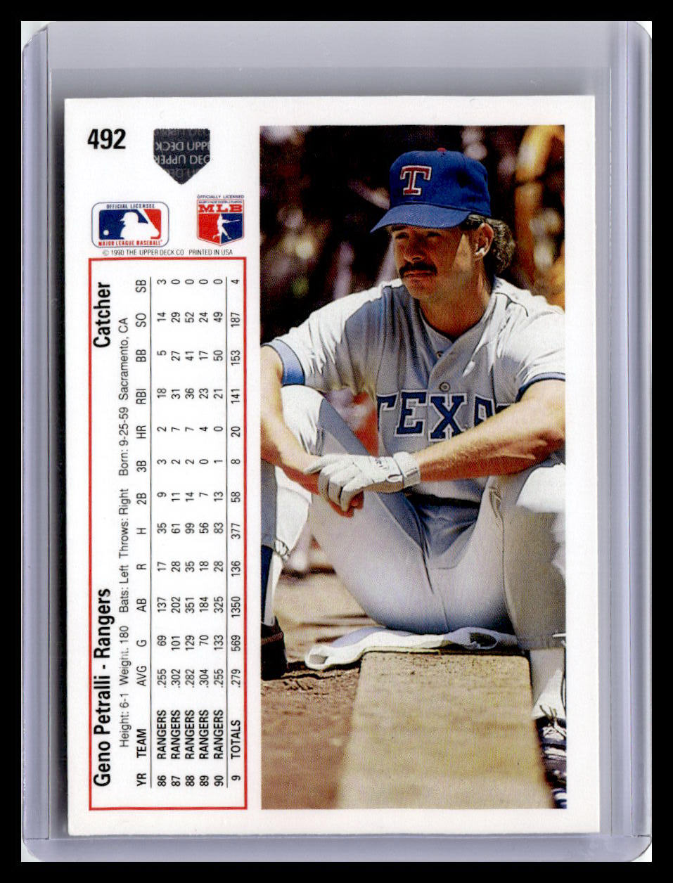 1991 Upper Deck #492c Geno Petralli