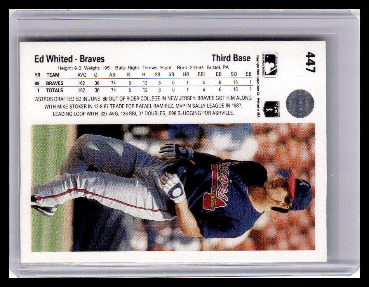 1990 Upper Deck #447 Ed Whited