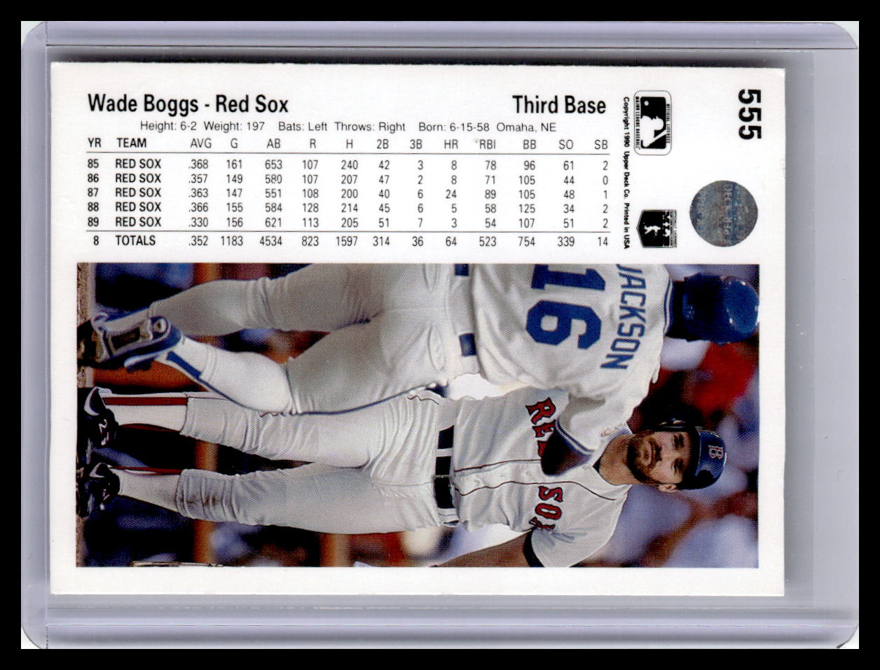 1990 Upper Deck #555 Wade Boggs