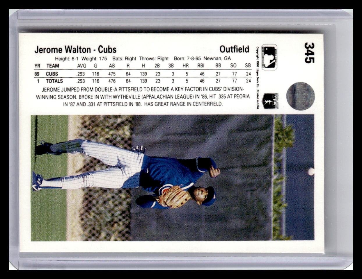 1990 Upper Deck #345 Jerome Walton