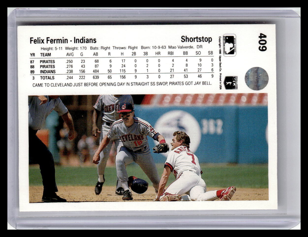 1990 Upper Deck #409 Felix Fermin