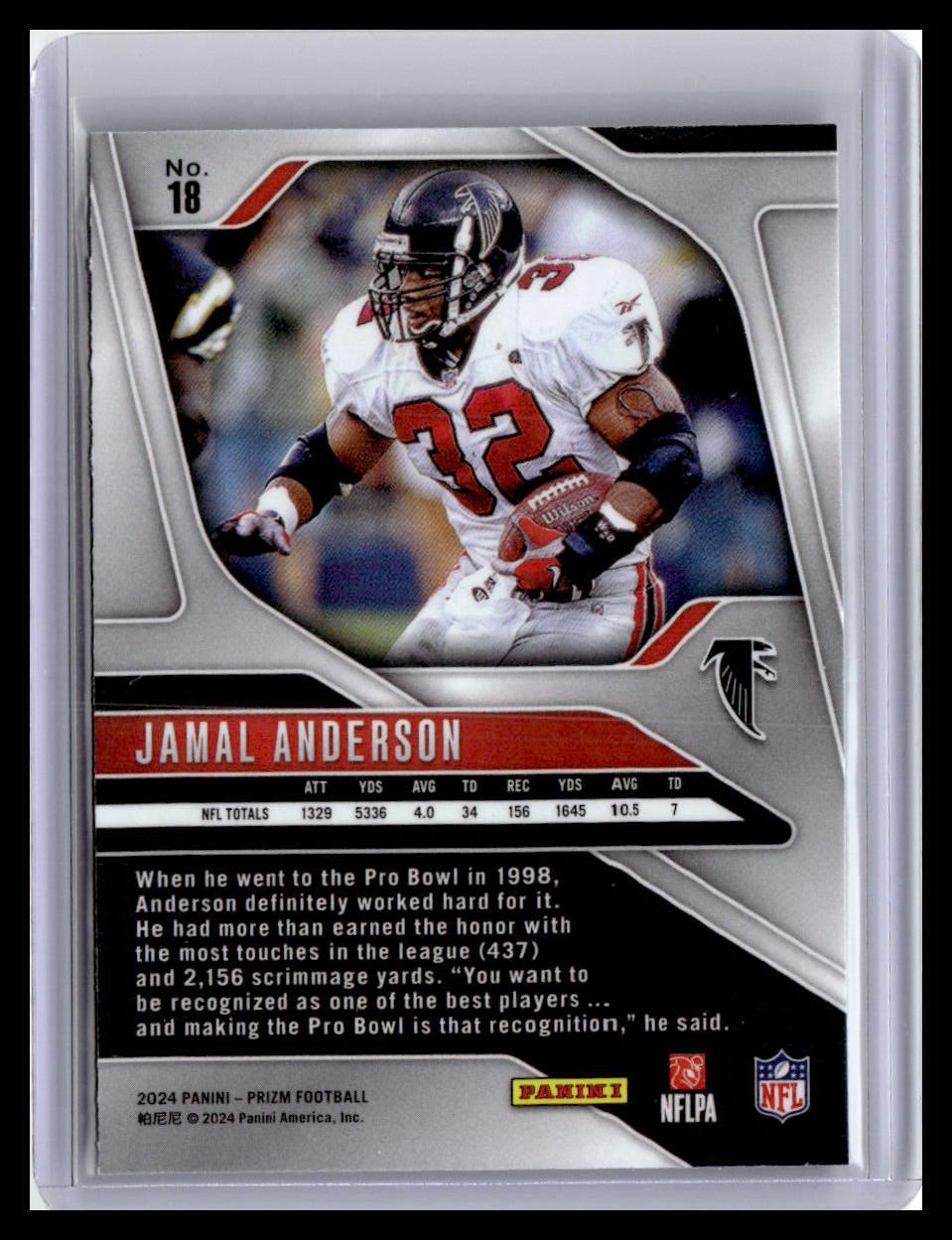 2024 Panini Prizm #18 Jamal Anderson