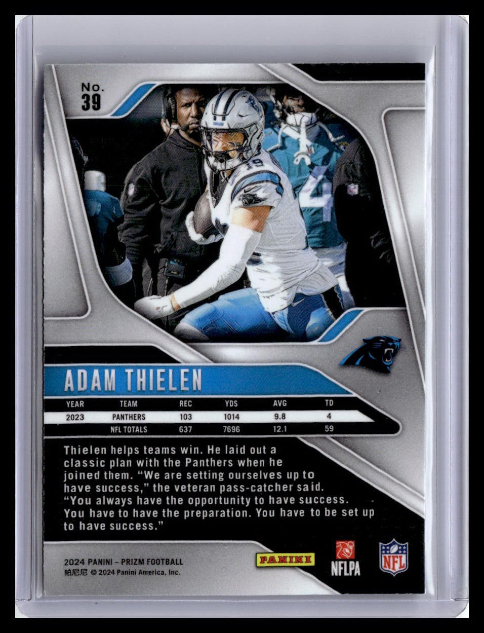 2024 Panini Prizm #39 Adam Thielen