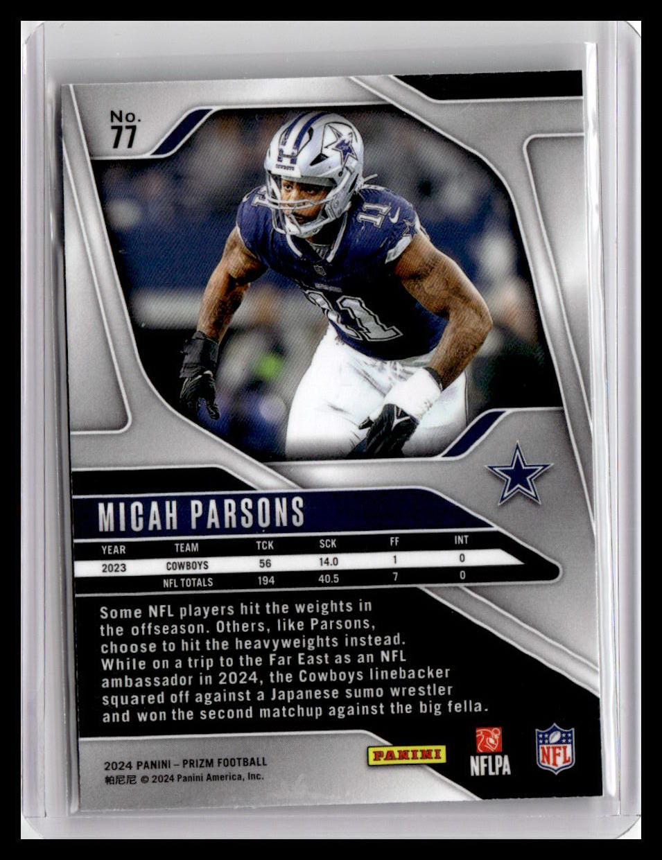 2024 Panini Prizm #77 Micah Parsons Pandora #/400