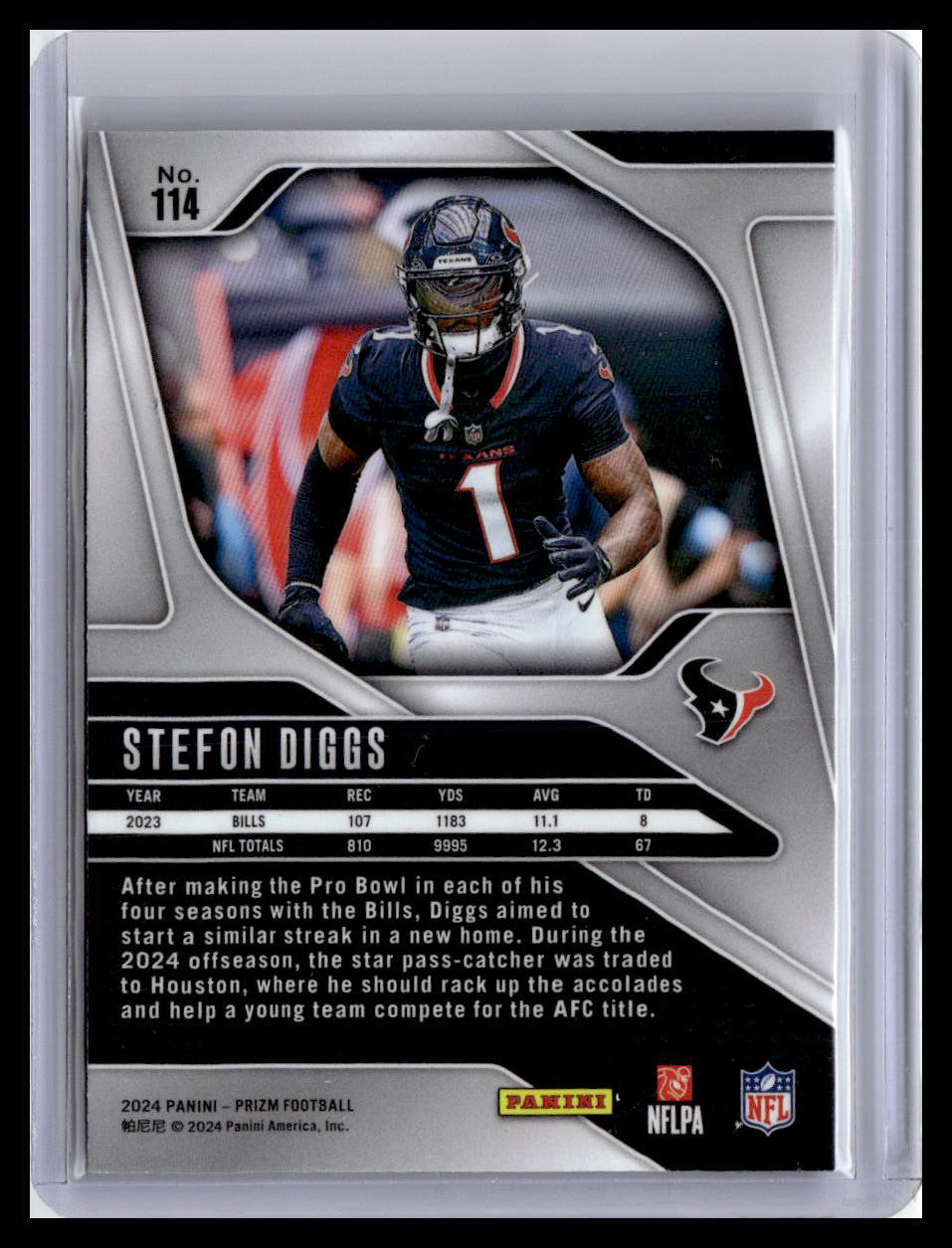 2024 Panini Prizm #114 Stefon Diggs