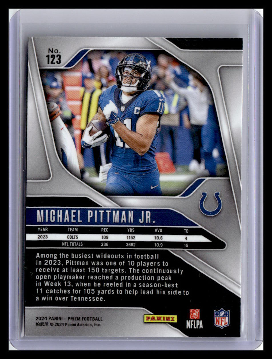 2024 Panini Prizm #123 Michael Pittman Jr.