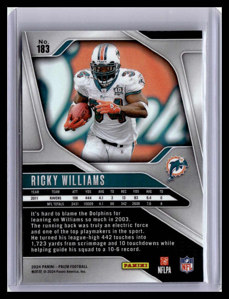 2024 Panini Prizm #183 Ricky Williams