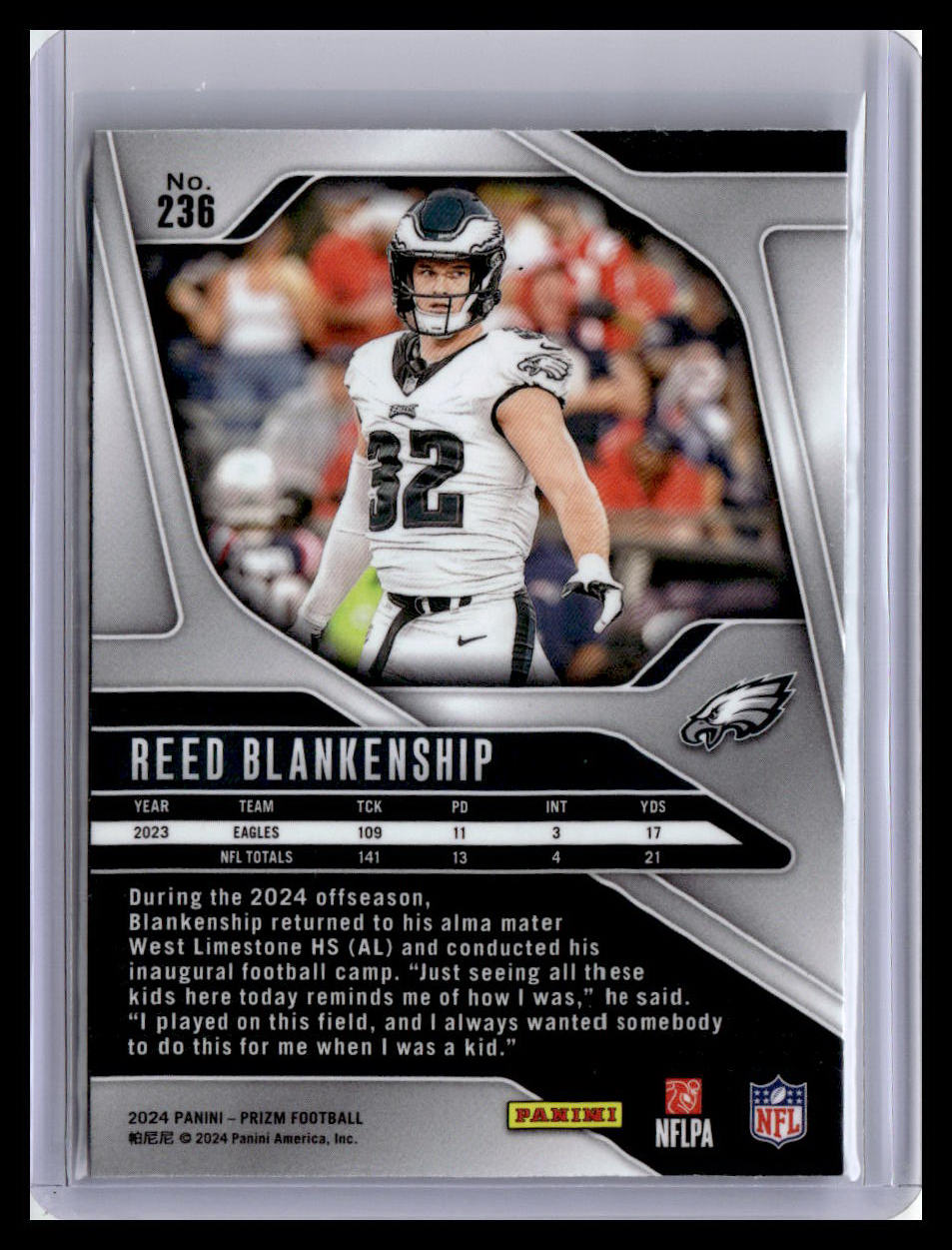 2024 Panini Prizm #236 Reed Blankenship