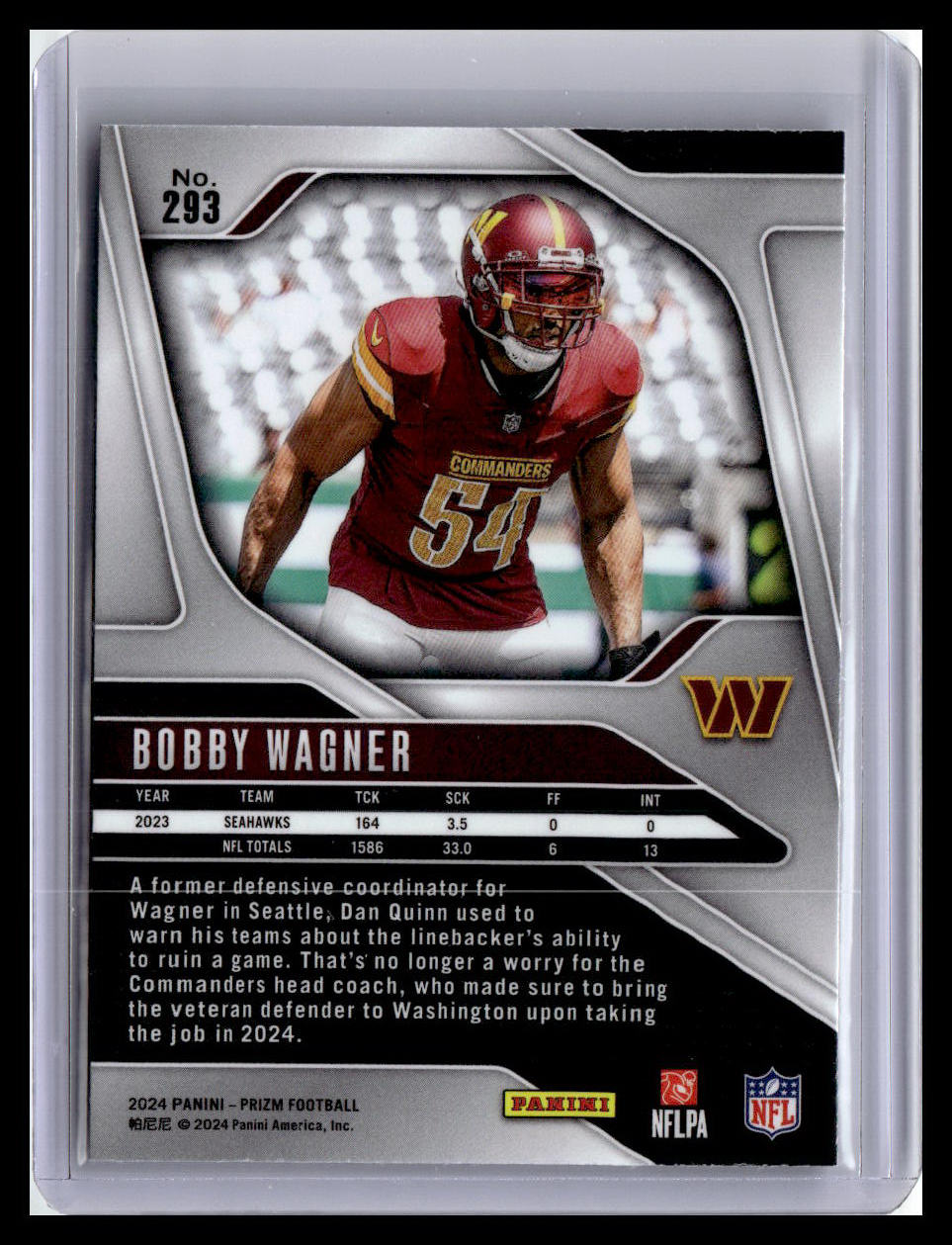 2024 Panini Prizm #293 Bobby Wagner