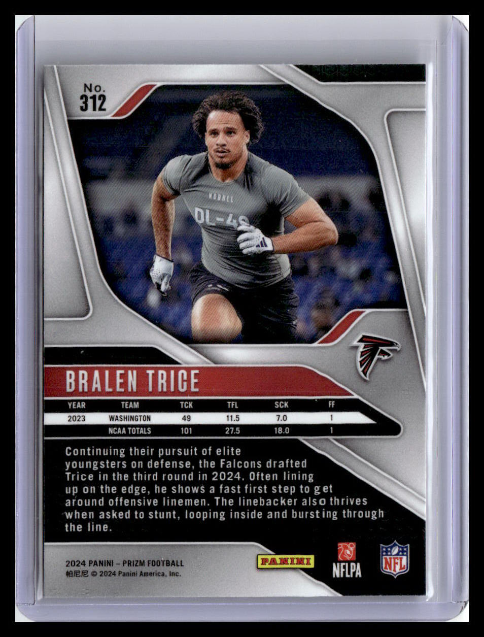 2024 Panini Prizm #312 Bralen Trice