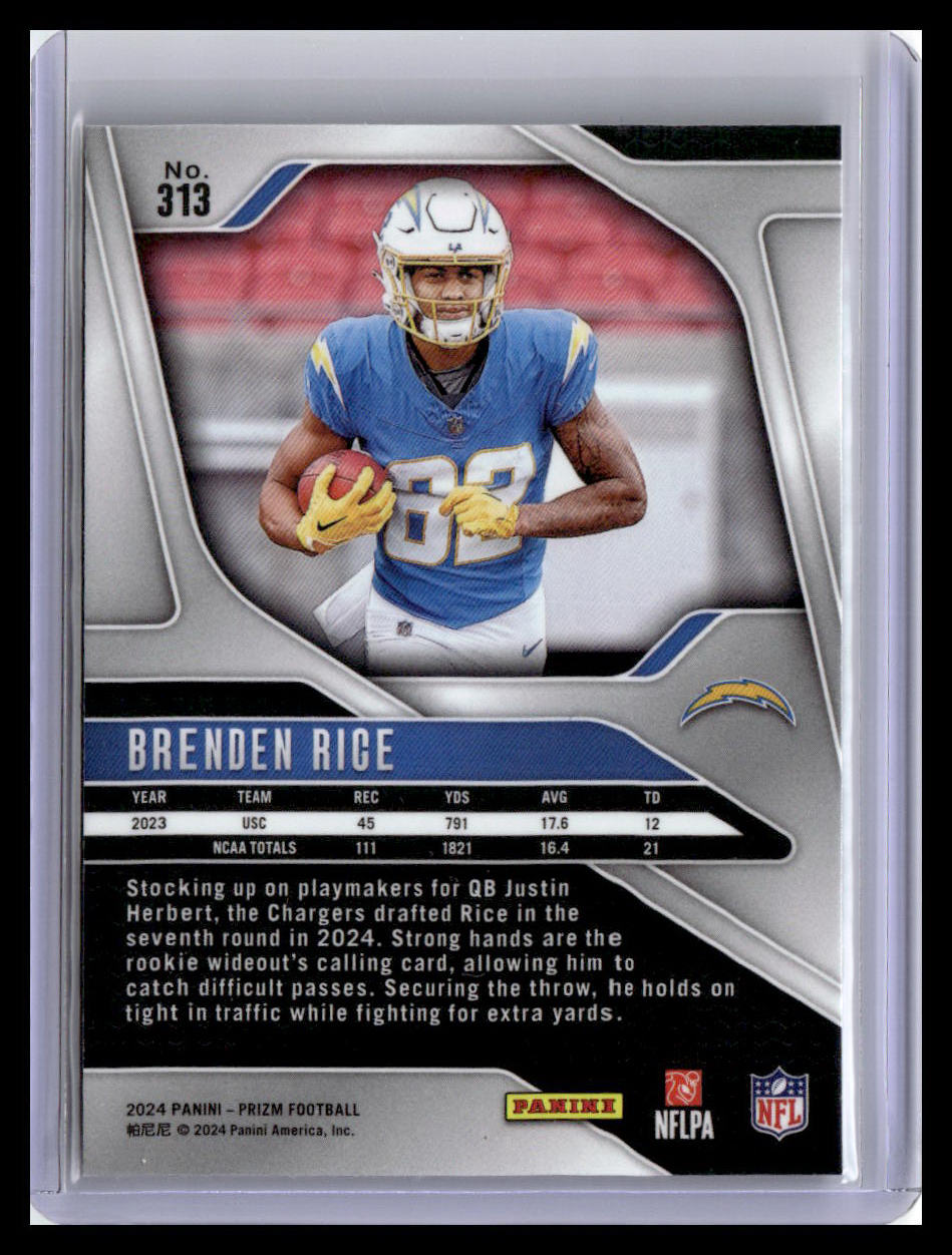 2024 Panini Prizm #313 Brenden Rice