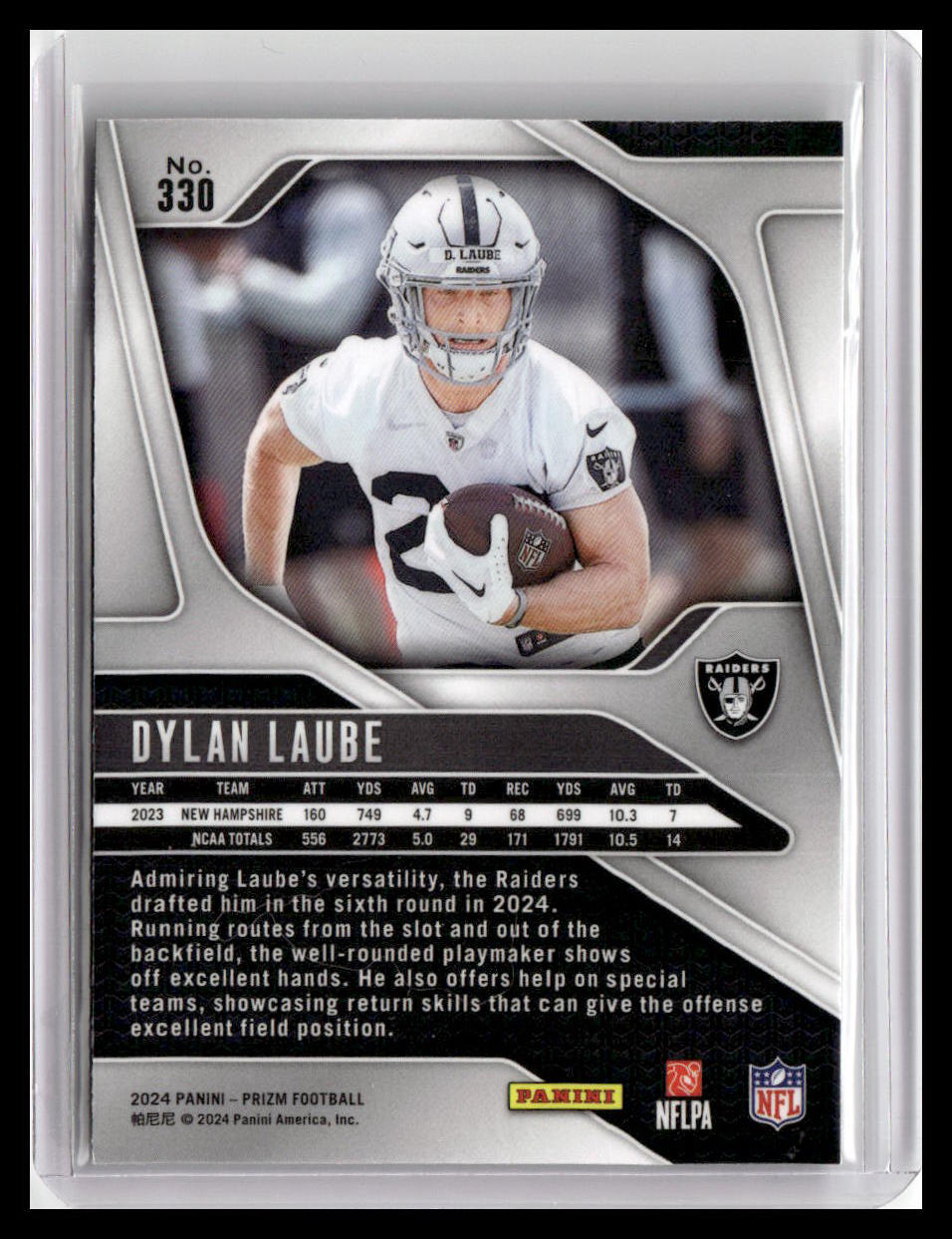 2024 Panini Prizm #330 Dylan Laube