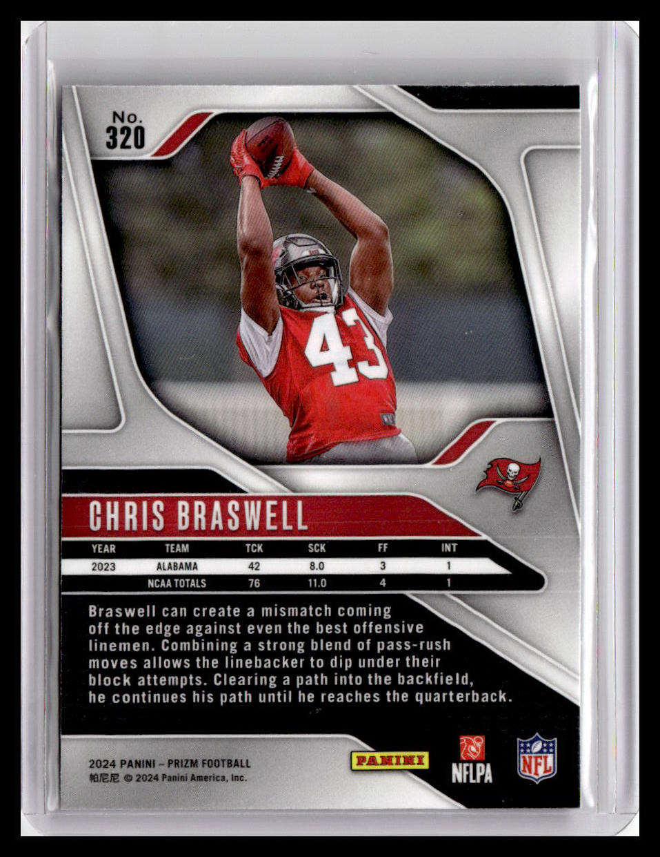 2024 Panini Prizm #320 Chris Braswell White Knight #/3