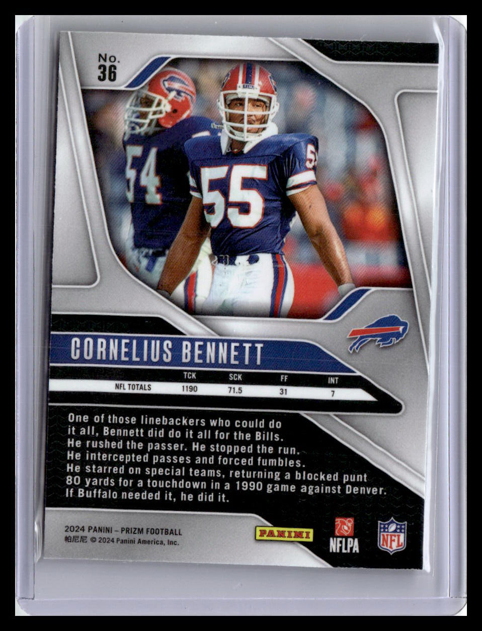 2024 Panini Prizm #36 Cornelius Bennett No Huddle Neon Green #/10