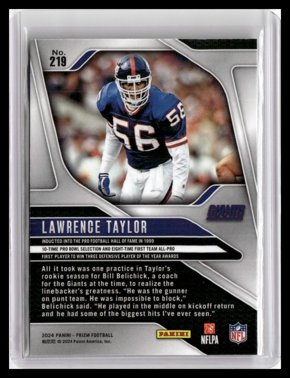 2024 Panini Prizm #219 Lawrence Taylor