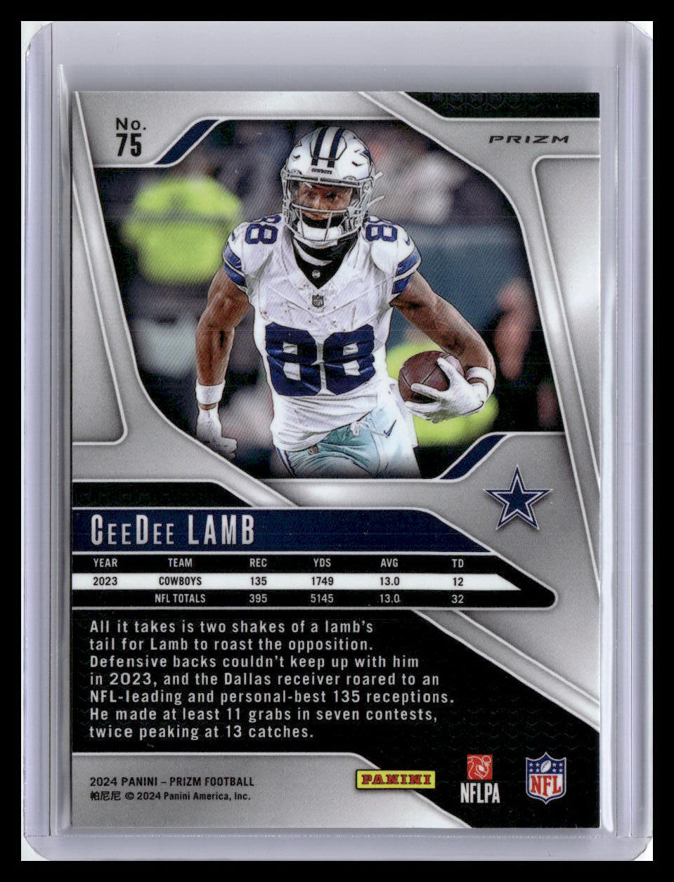 2024 Panini Prizm #75 CeeDee Lamb Green Wave