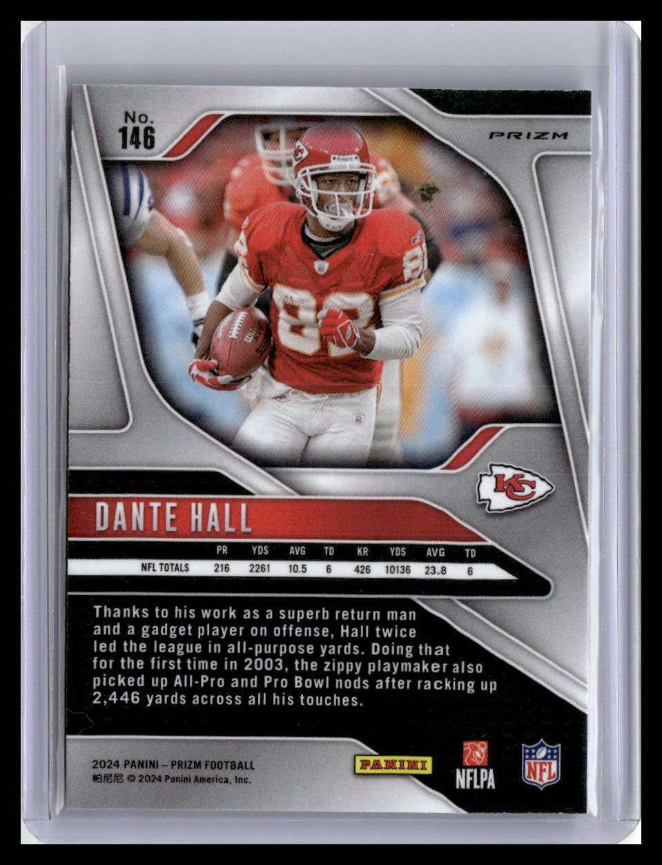 2024 Panini Prizm #146 Dante Hall Green Wave