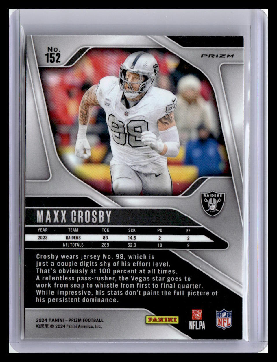 2024 Panini Prizm #152 Maxx Crosby